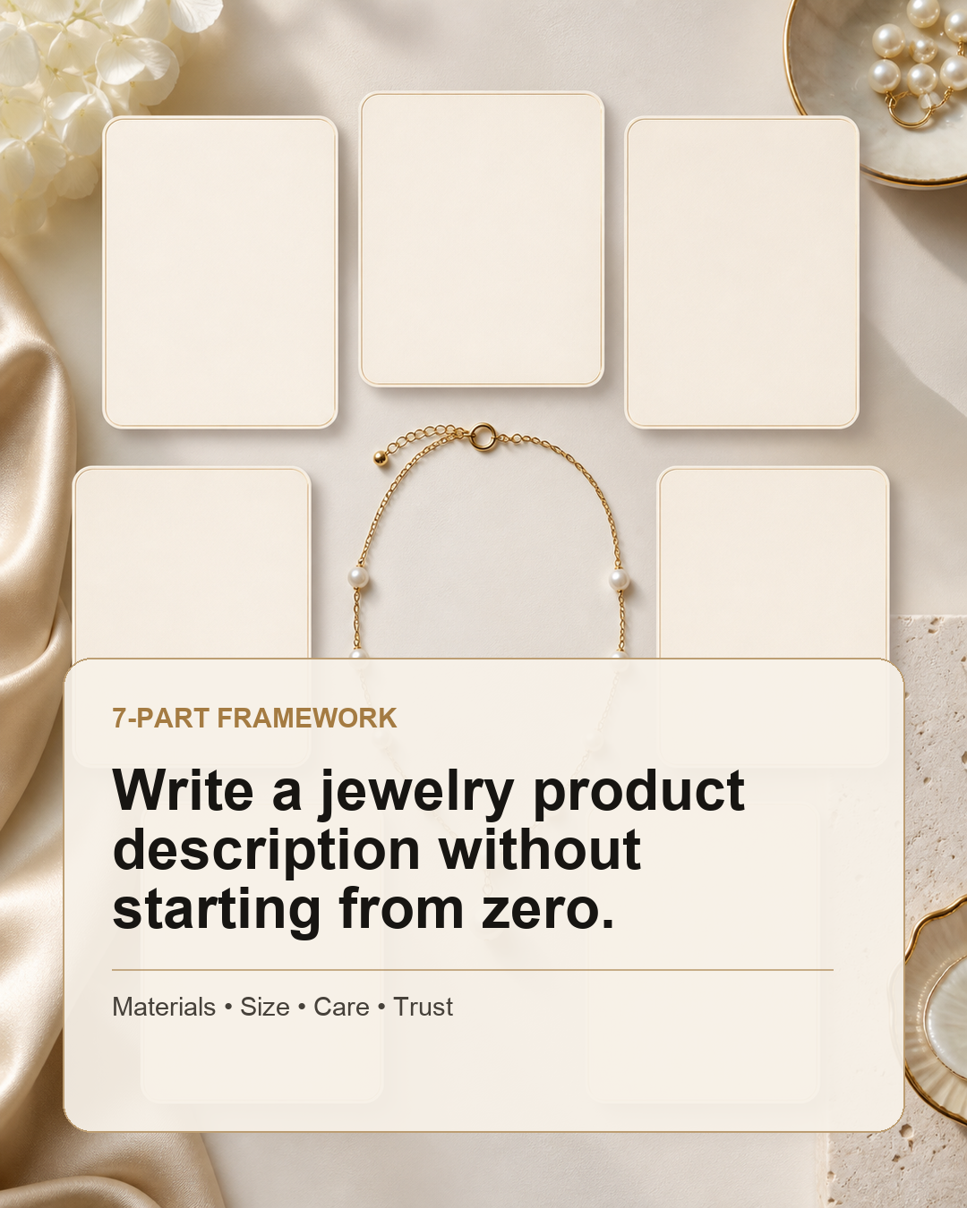 Seven-part Shopify jewelry product description framework